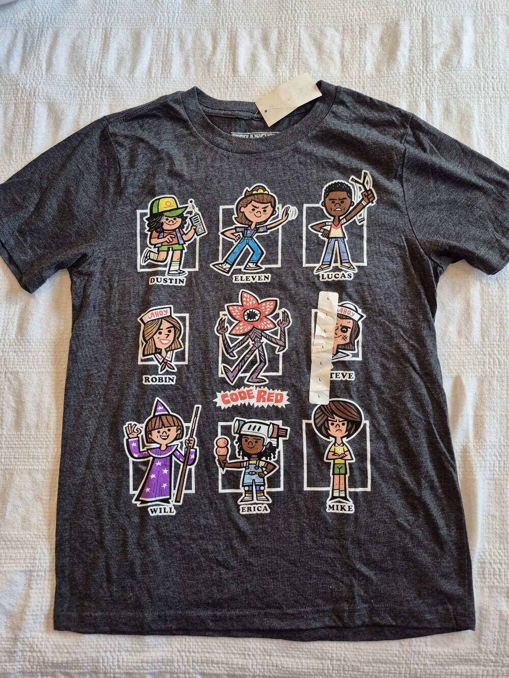 Stranger Things boys Large short sleeve shirt NWT